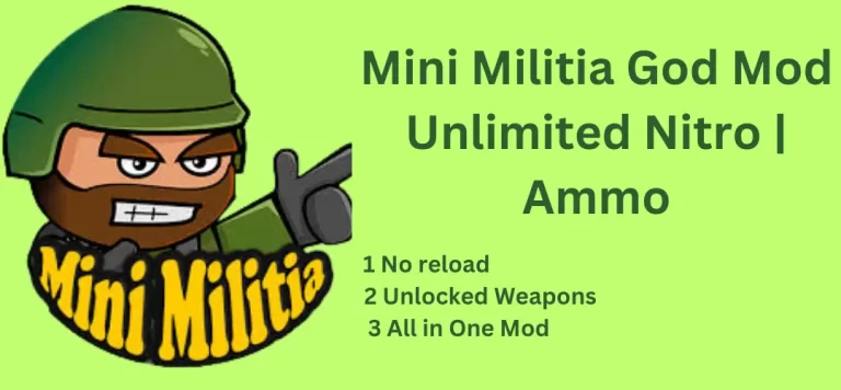 Mini Militia God Mod APK (Unlimited Nitro | Unlimited Ammo)