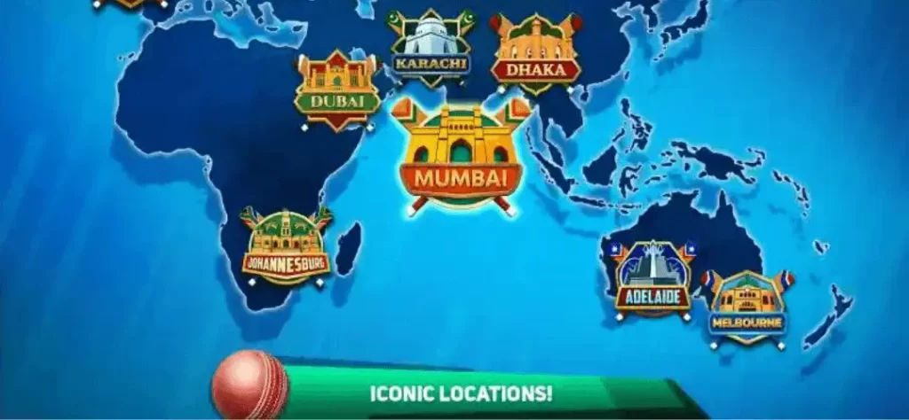 cricket league mod apk locations